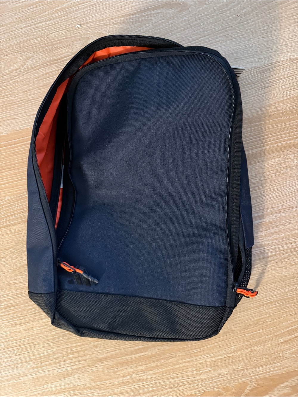 New Adidas Navy Travel Shoe bag with Orange Accents